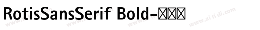 RotisSansSerif Bold字体转换